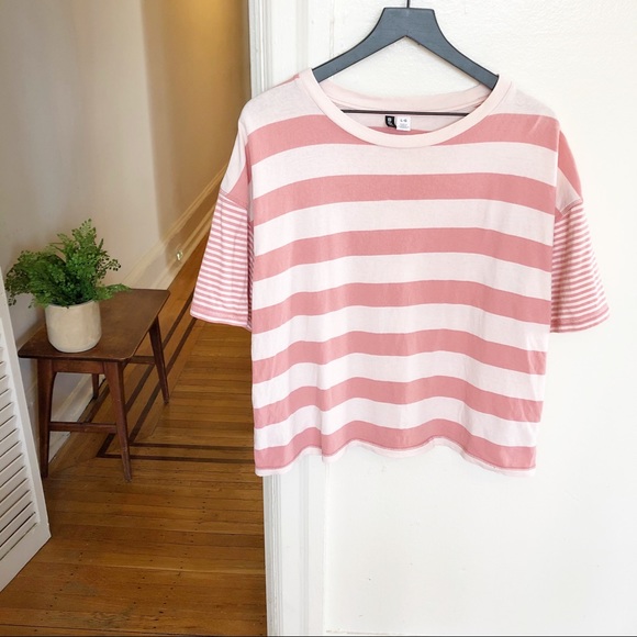 2/$20 Urban Outfitters BDG Boston Oversized Striped Ringer Tee - Picture 2 of 11